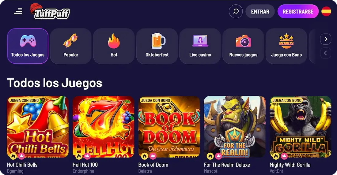 juegos del casino tuffpuff